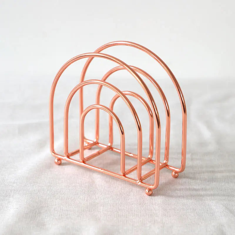 Serviettenhalter – Moderne Metalloptik – Essentiell für Arbeitstische