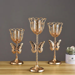 Kerzenhalter – Gold Modern – Persisches Blatt