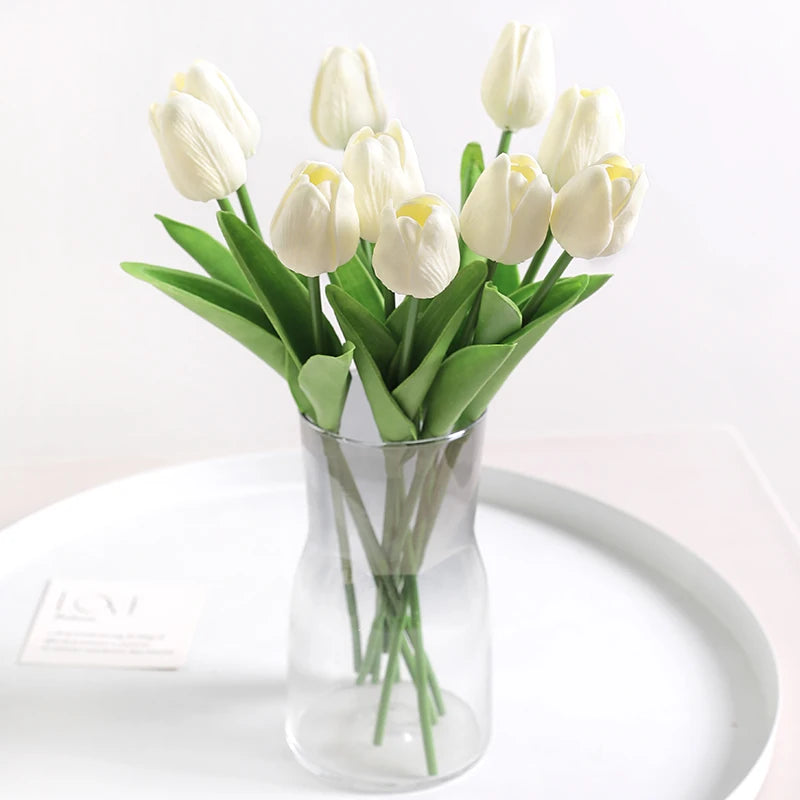 Tulpen Kunstblumenstrauss – Real Touch Schaum – Deko