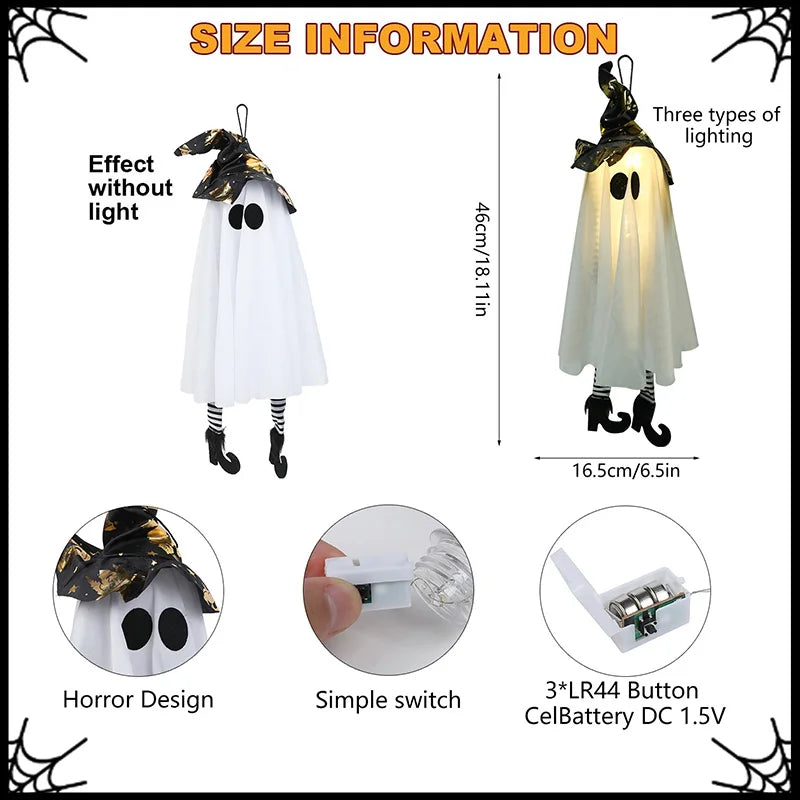 Halloween LED Hexengeist – Stoffdesign – Innen & Aussen