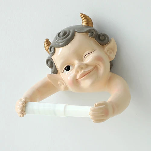 Nordischer Elfen-Tuchhalter – Harz Wandhalterung ohne Bohren