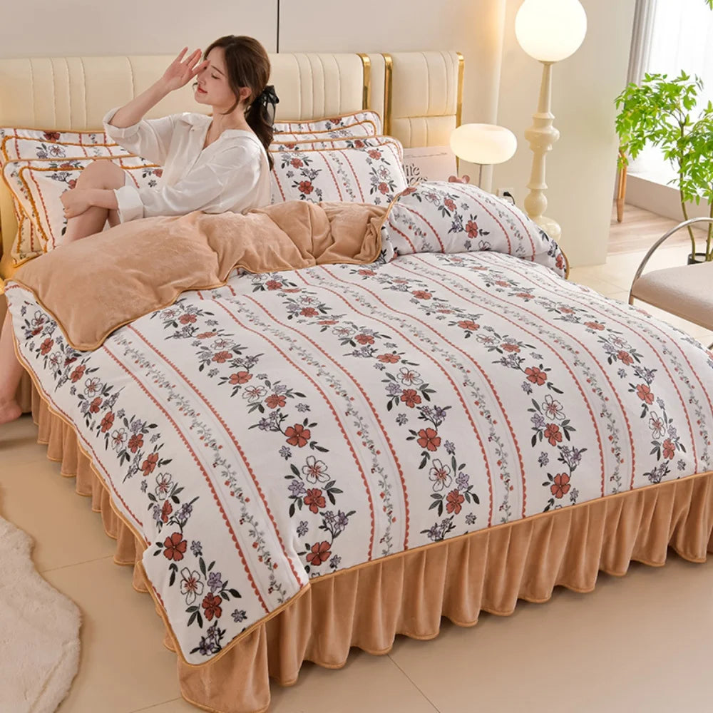 Milchvelours Bettset – Luxuriöses Fleece – Verschiedene Grössen
