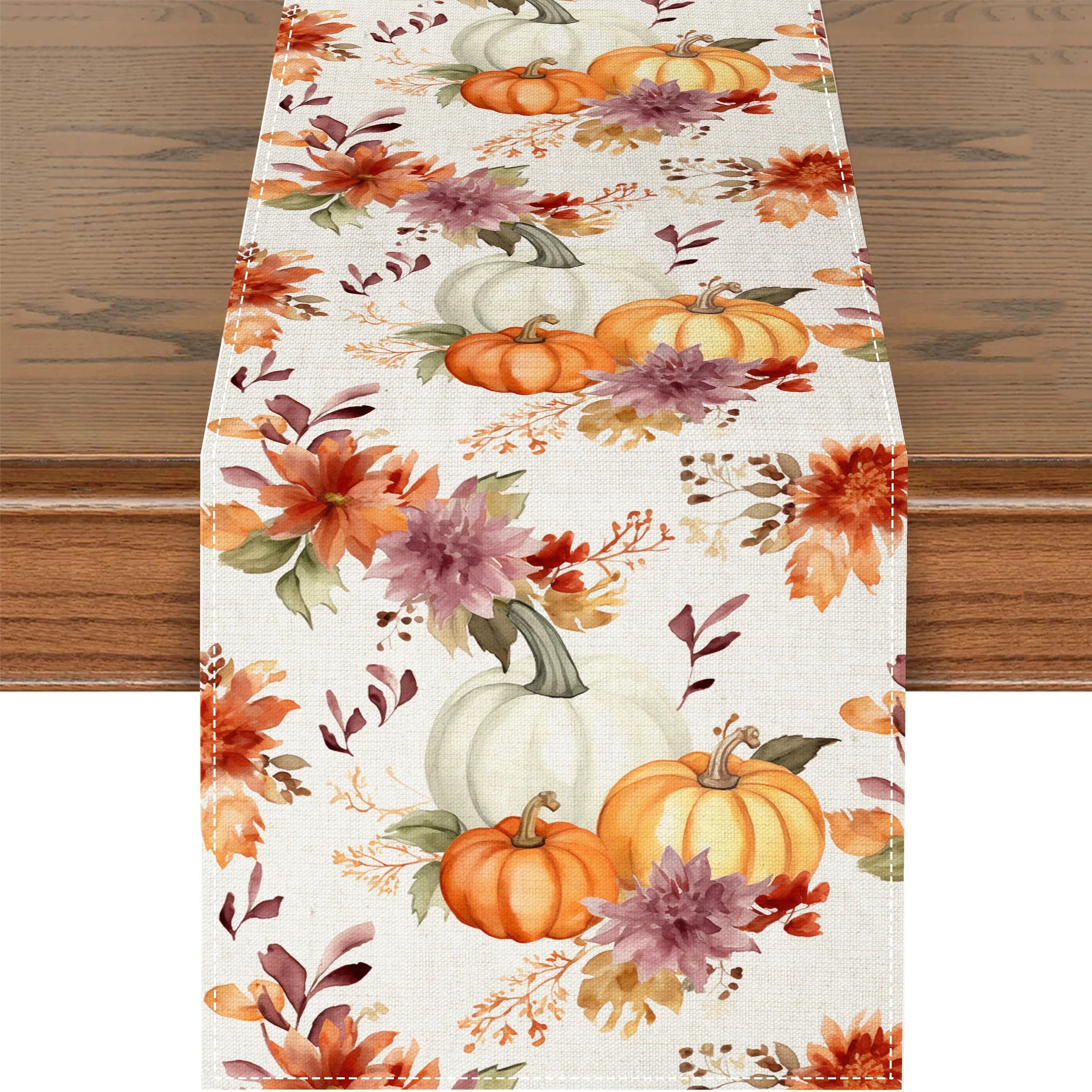 Herbstlicher Kürbisläufer - 100% Polyester - Multi-grösse