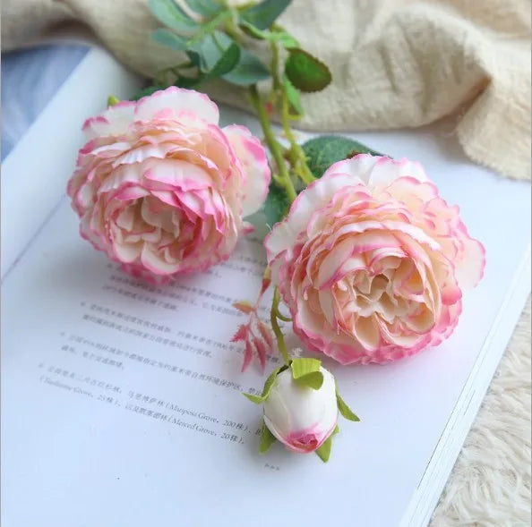 Künstliche Rose – Seidendesign – 60 cm Innenbereich