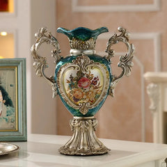 weisse harzvase im europaeischen stil, 30CM x 25CM grössse