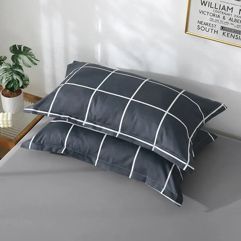 Kissenbezug Set – Florales Polyester/Baumwolle – Rechteckig, 48x74 cm