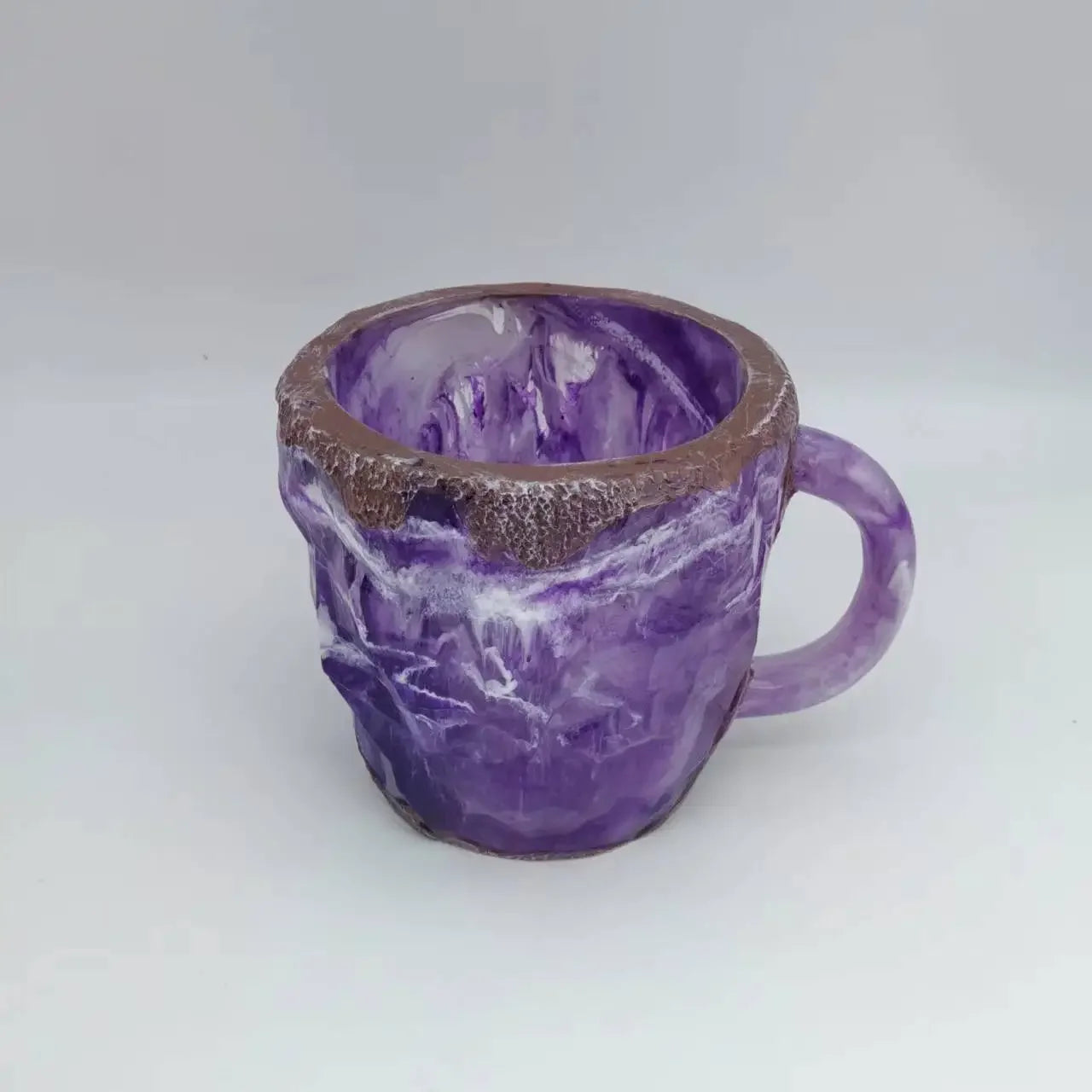 Mineral Crystal Kaffeetasse – Modernes Harzdesign 400ml