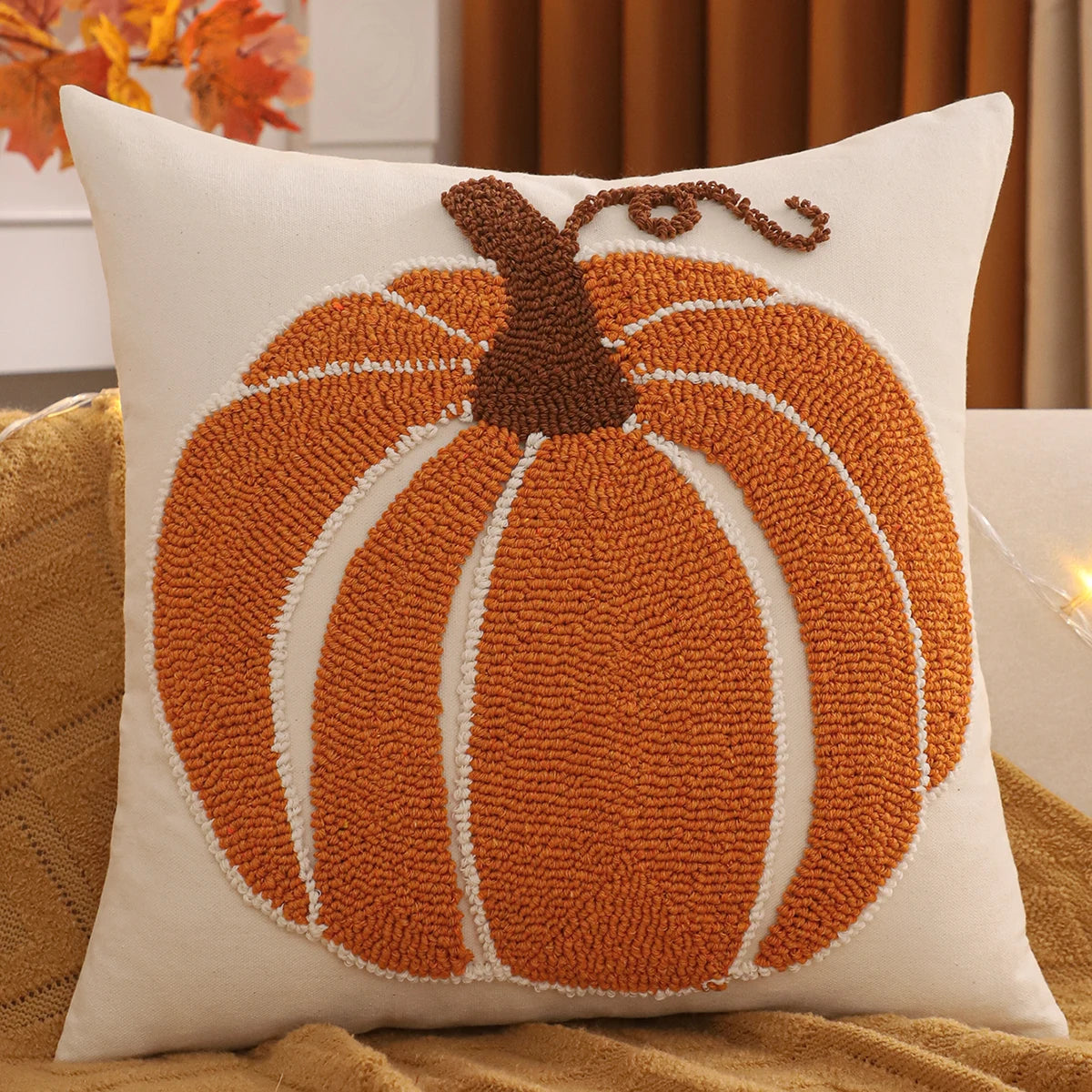 Halloween Kissenbezug – Kürbis aus Canvas – 30x50cm oder 45cm
