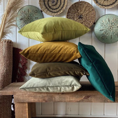 Samt Kissenbezug – Einfarbig – 45x45cm