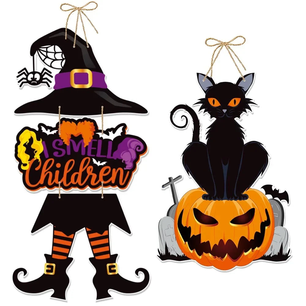 Halloween Türanhänger – Papierdeko – Charmanter Festlicher Touch