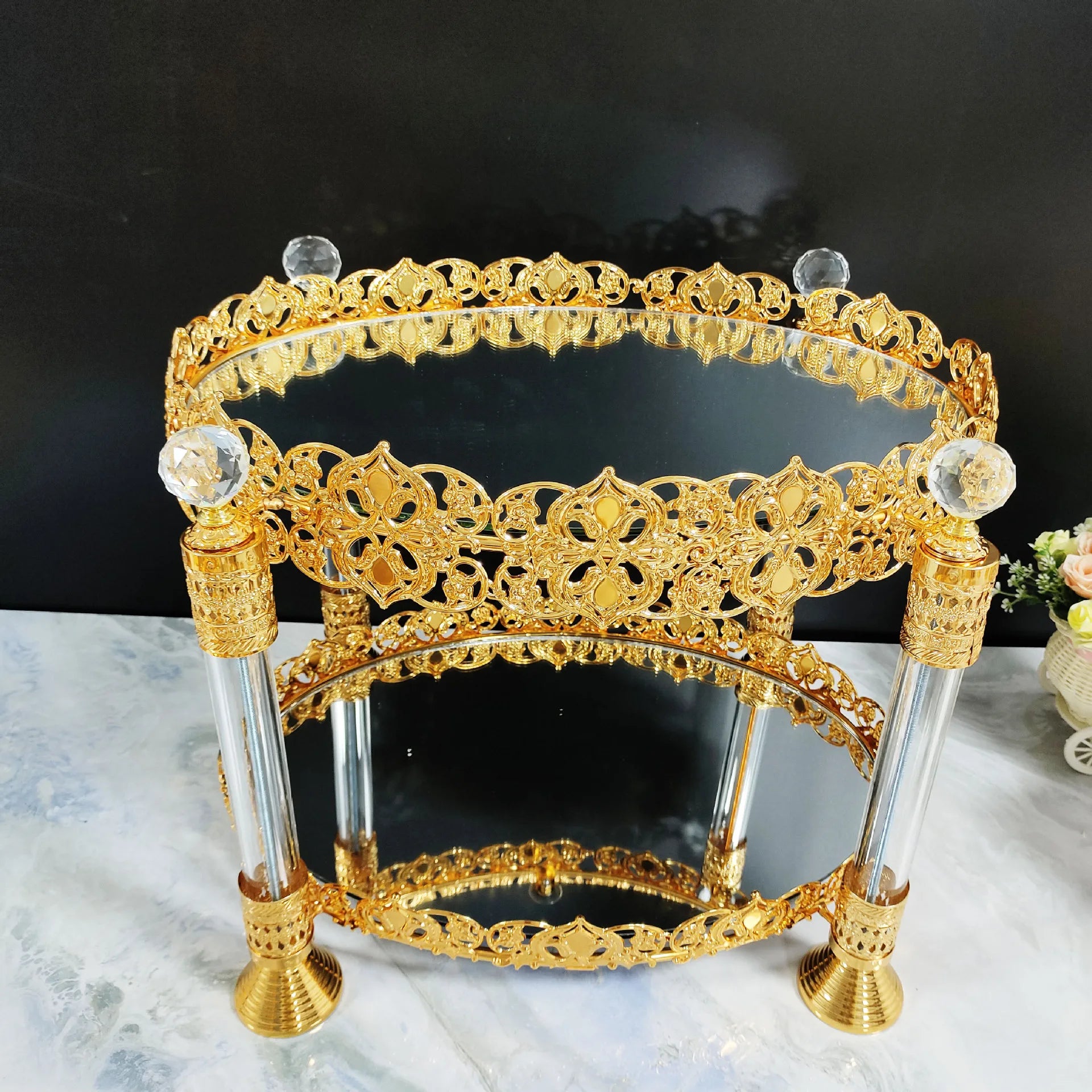 Luxus-Räuchergefäss – Metall/Glas Design – Arabischer Stil