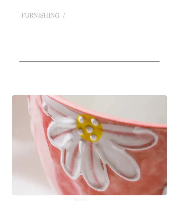 Handbemalte Keramiktassen – Süss & Grosse Kapazität