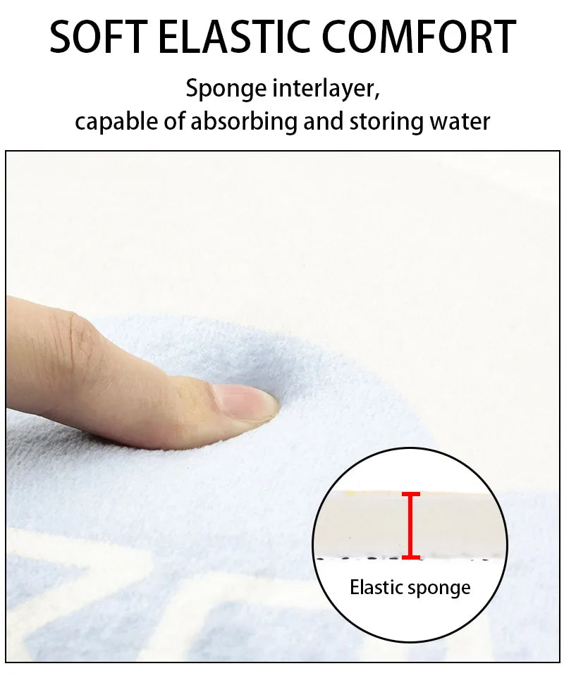 Rutschfeste Badezimmermatte – Modernes Delfinmuster – 40x60cm