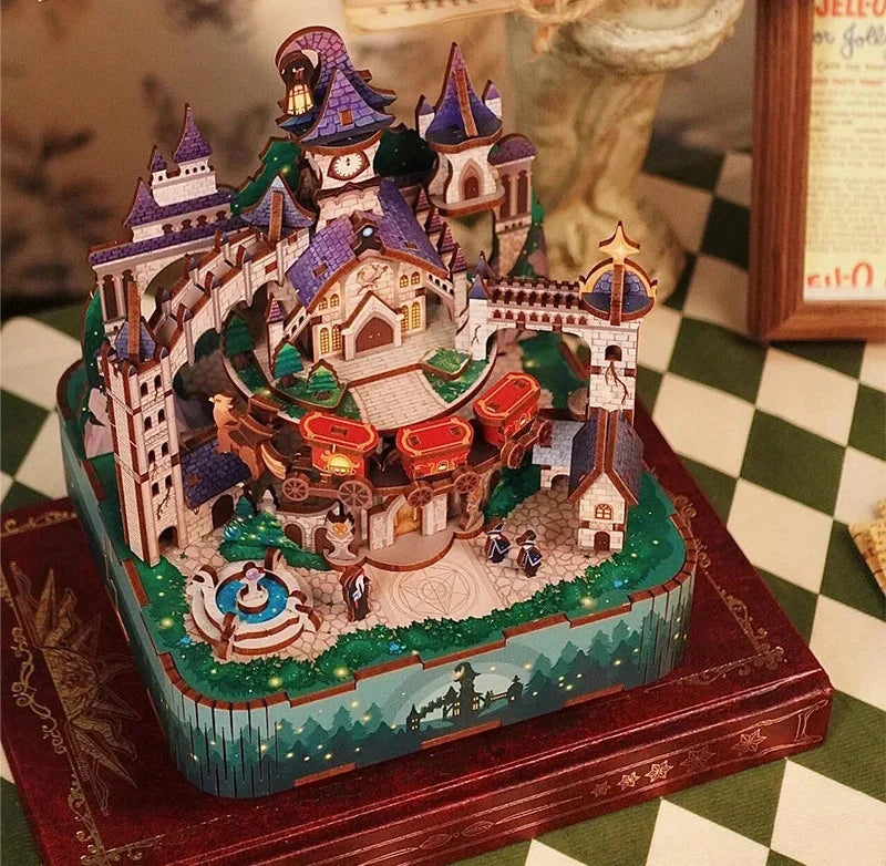 3D Holz Musikbox – DIY Zauberschloss Puzzle