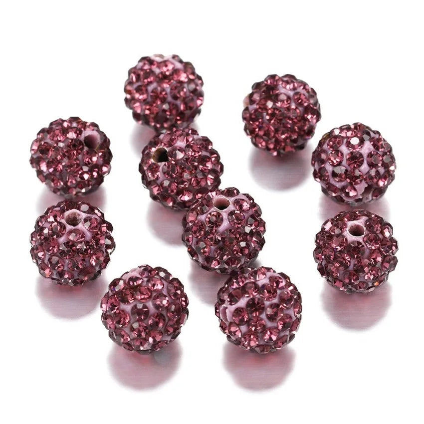 Tschechische Kristallperlenscheiben – 10mm Kugel