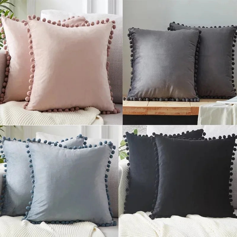 Samt-Kissenbezug – Nordic Design, 45×45 cm