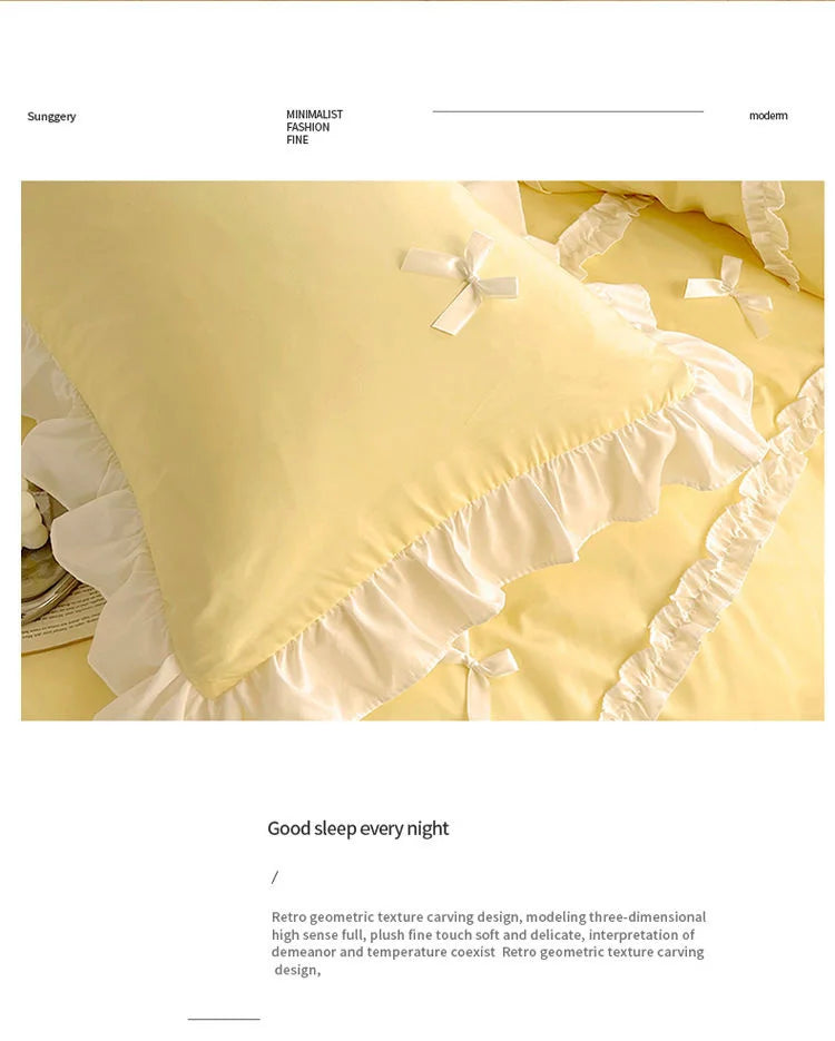 Koreanisches Bettwäsche-Set – Mikrofasern Luxus – 180x200 4-tlg