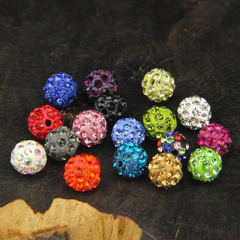 Böhmische Kristallperlen – Boho 10mm Abstandhalter Set