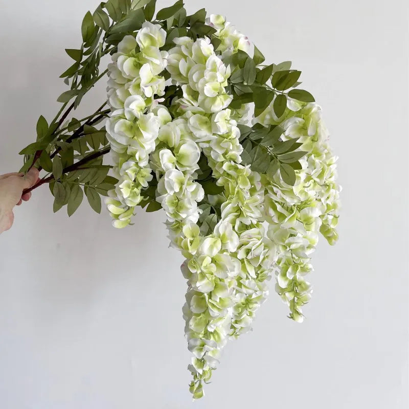 Wisteria Blumenranke – Seidenfloristik – 108cm Länge, Innenbereich