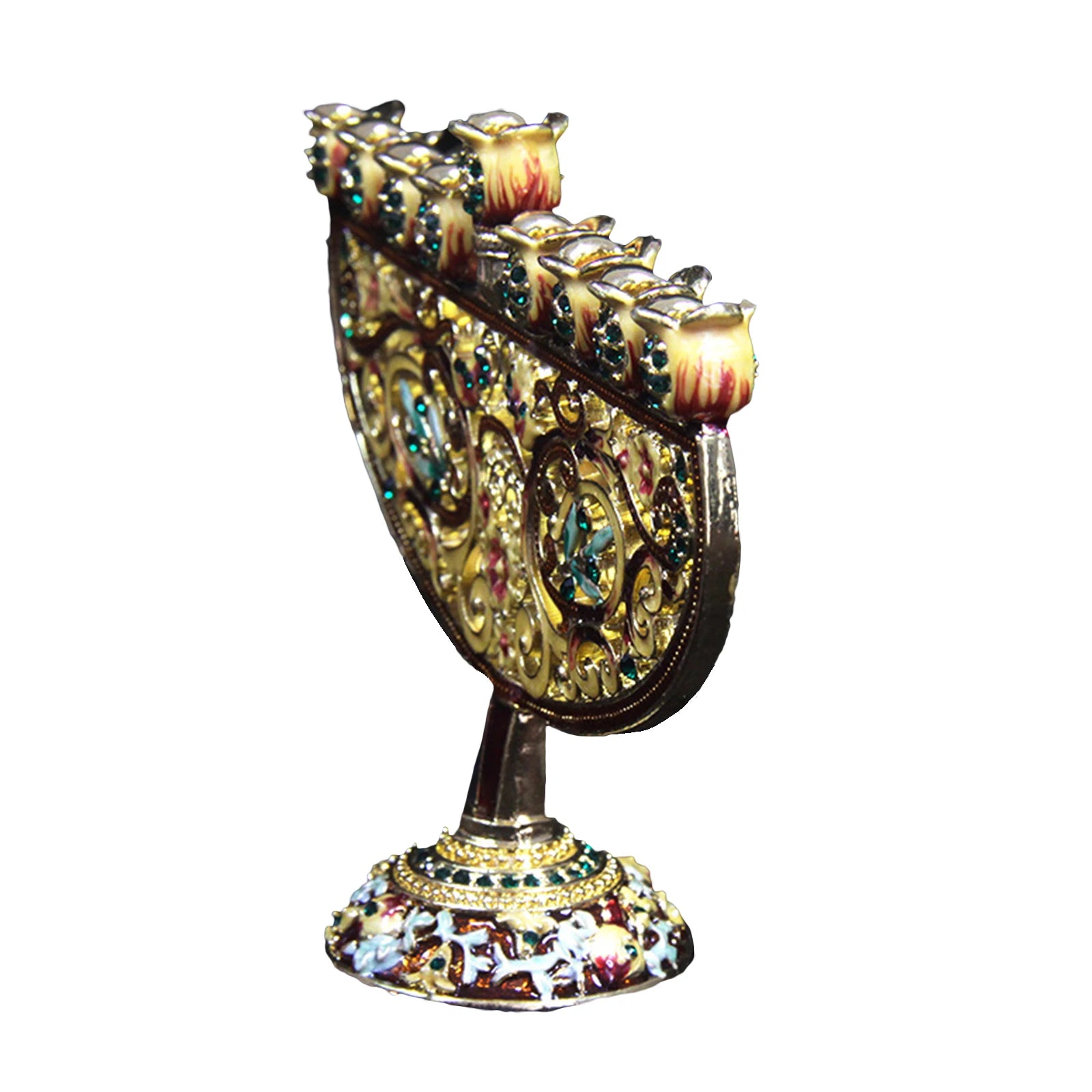 Metall Menorah – Klassisches Zinklegierung Design 17*13*5.5cm