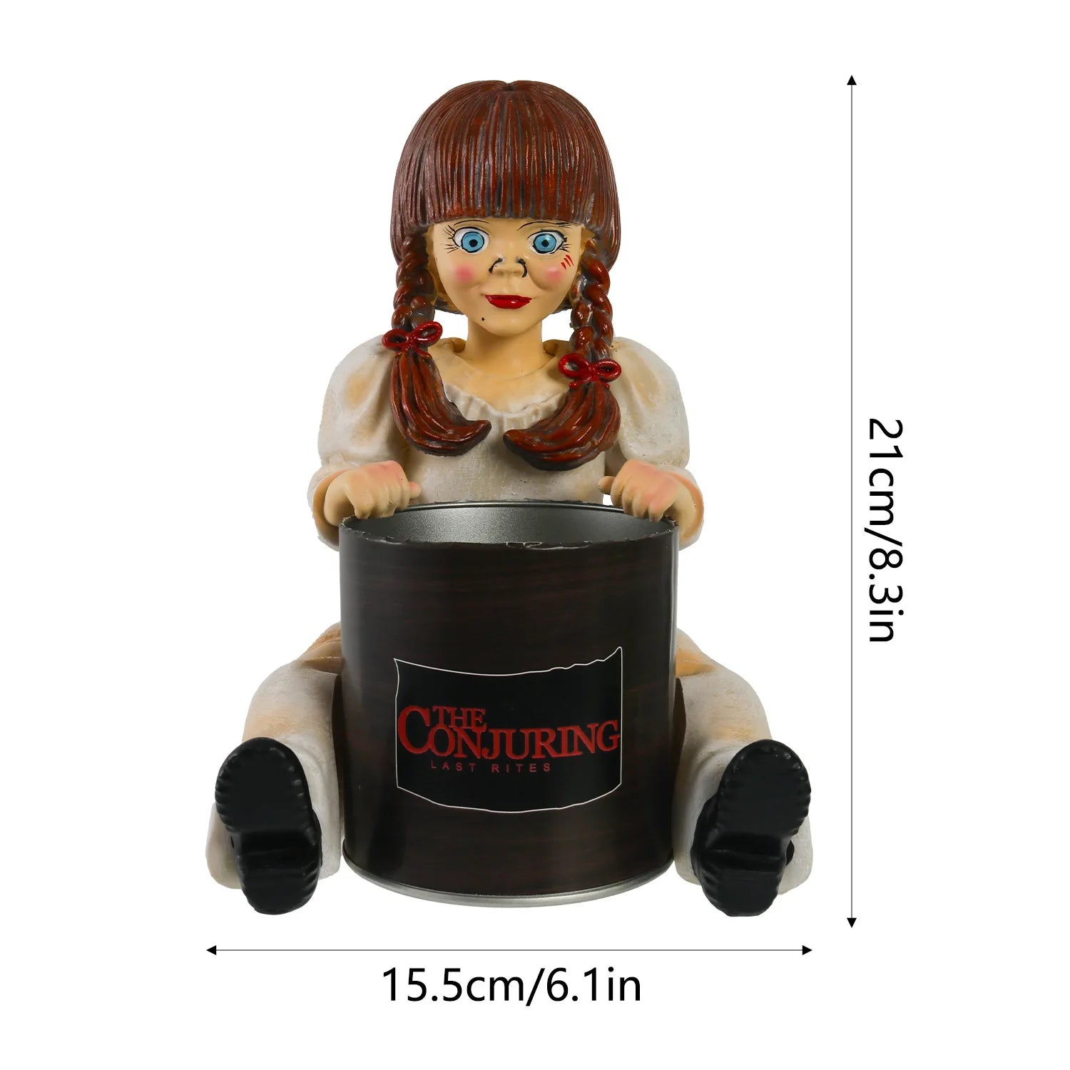 Halloween Gruseliges Mädchen Harz Statue – 21CM Tischdeko