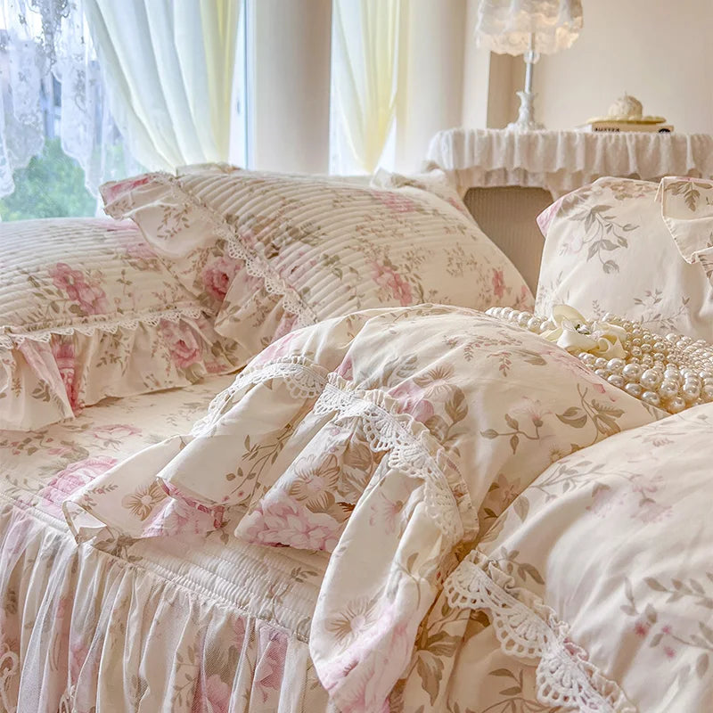 Baumwoll-Bettwäsche – Koreanischer Prinzessinnenstil – Verschiedene Grössen