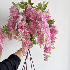 Wisteria Blumenranke – Seidenfloristik – 108cm Länge, Innenbereich