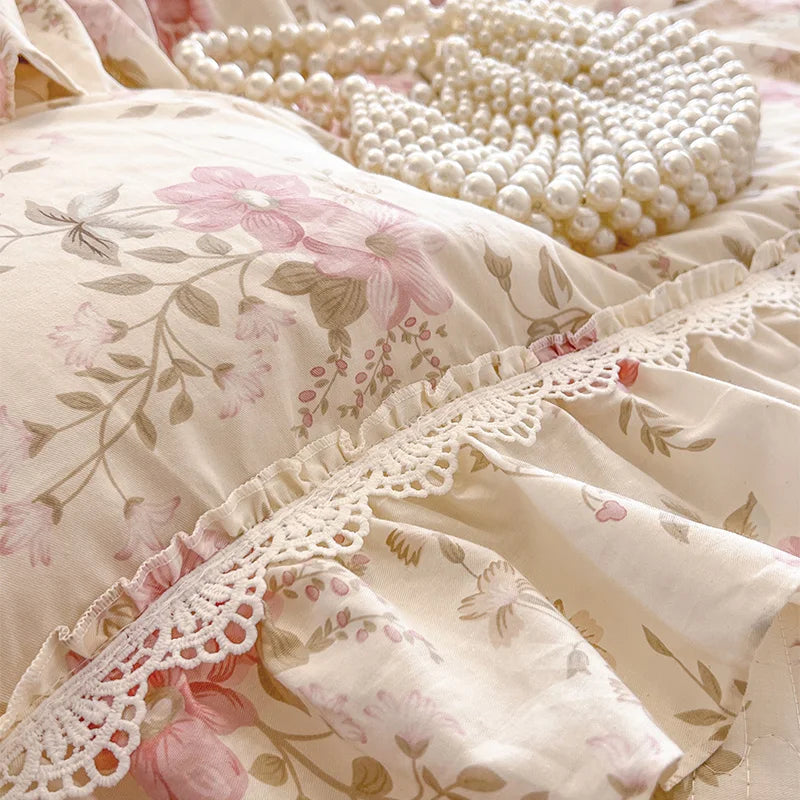 Baumwoll-Bettwäsche – Koreanischer Prinzessinnenstil – Verschiedene Grössen