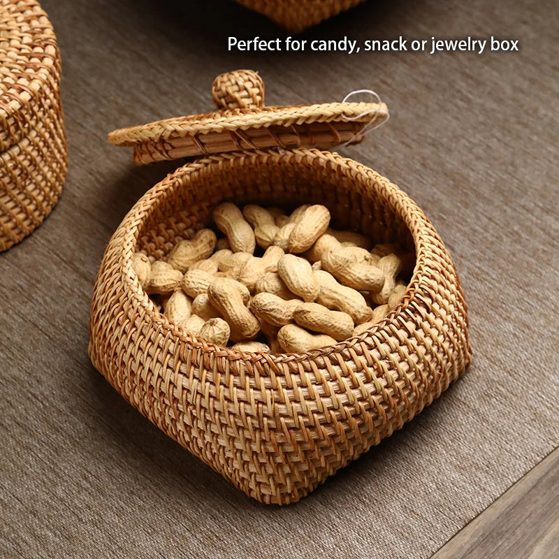 Rattan Aufbewahrungsbox – Japanischer Stil – Handgefertigt