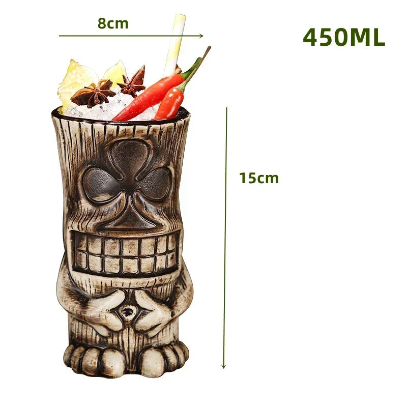 Keramische Tiki-Becher – Amerikanisch Handgemacht – 201-700ml