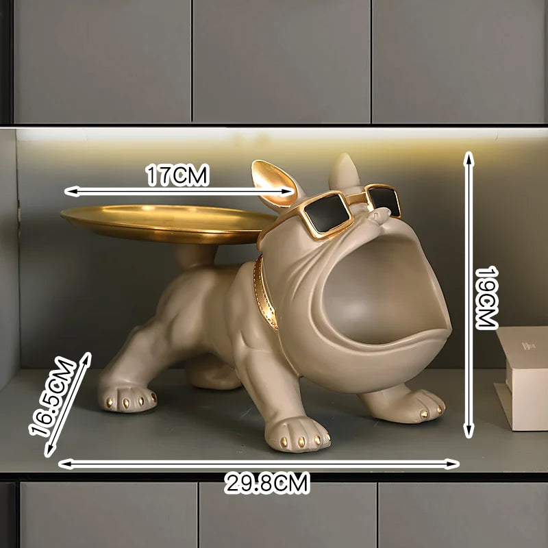 Französische Bulldogge Weinhalter – Harz Nordisch Tischdeko