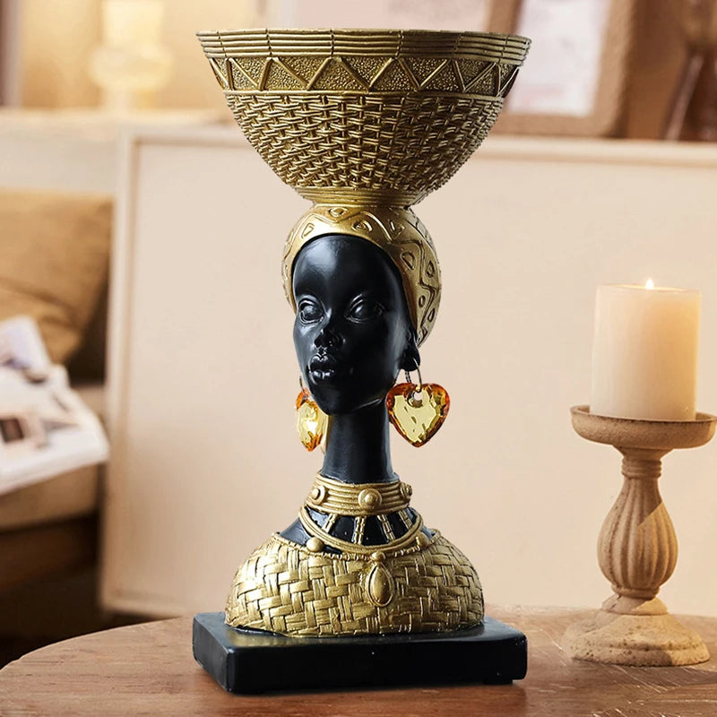 Afrikanische Stammesfiguren – Kunstwerk aus Resin – Verschiedene Grössen