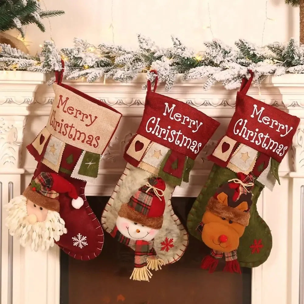 Weihnachtsstrümpfe – Vliesstoff – 28x46CM