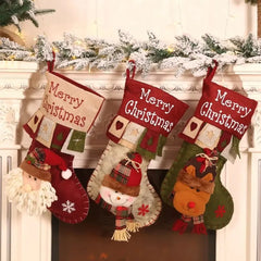 Weihnachtsstrümpfe – Vliesstoff – 28x46CM