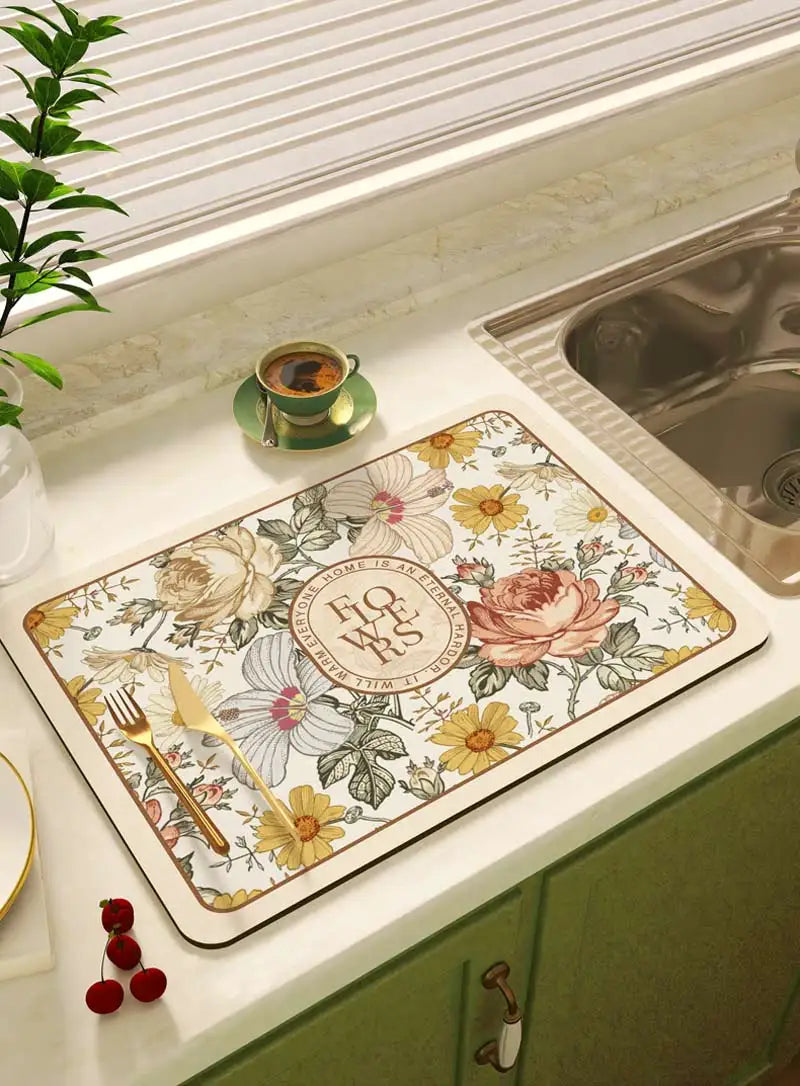 Schnell trocknende Matten – Diatom Mud Stil – 40x50 cm