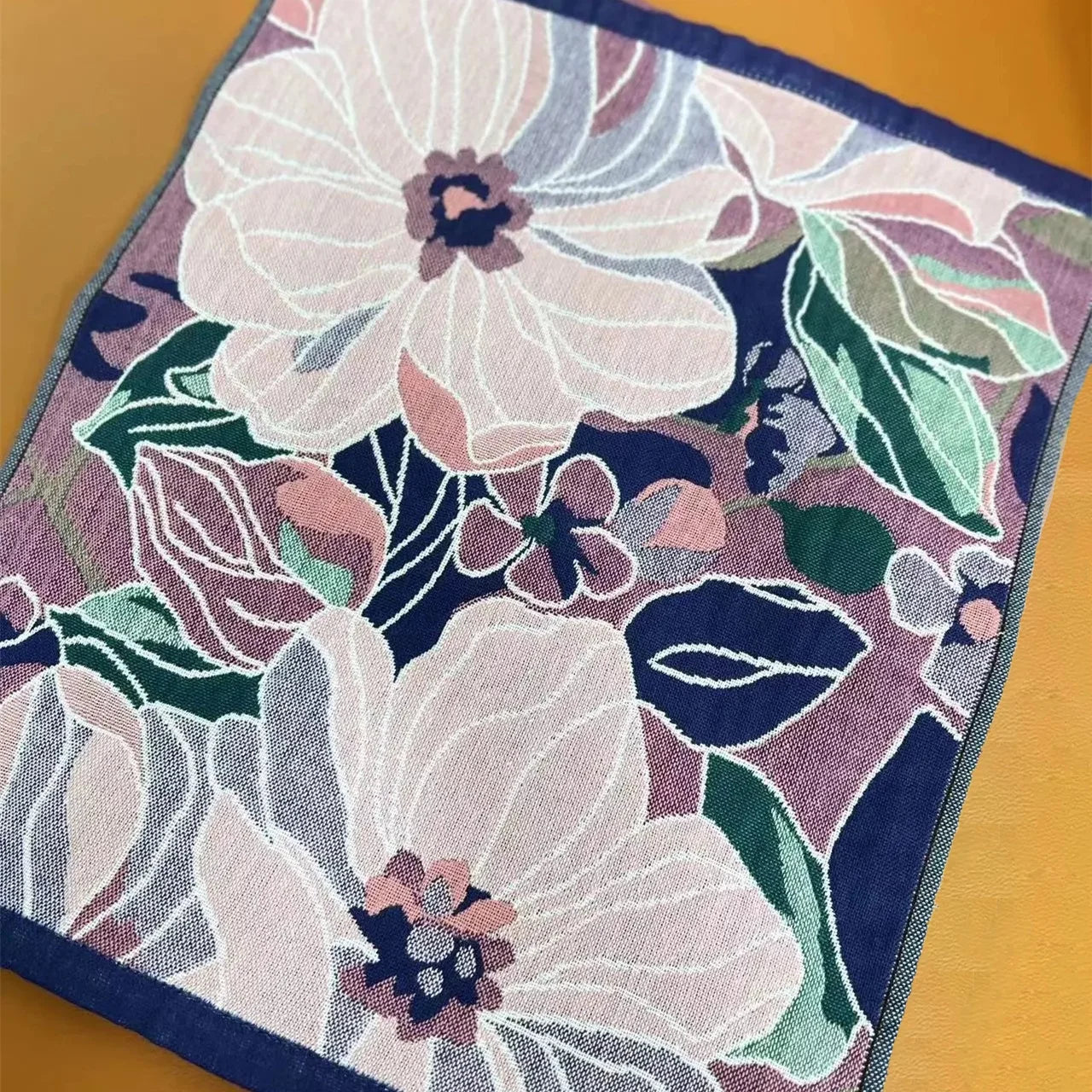 Boho Gesichts-Handtuch – Blumen Polyester-Mischung