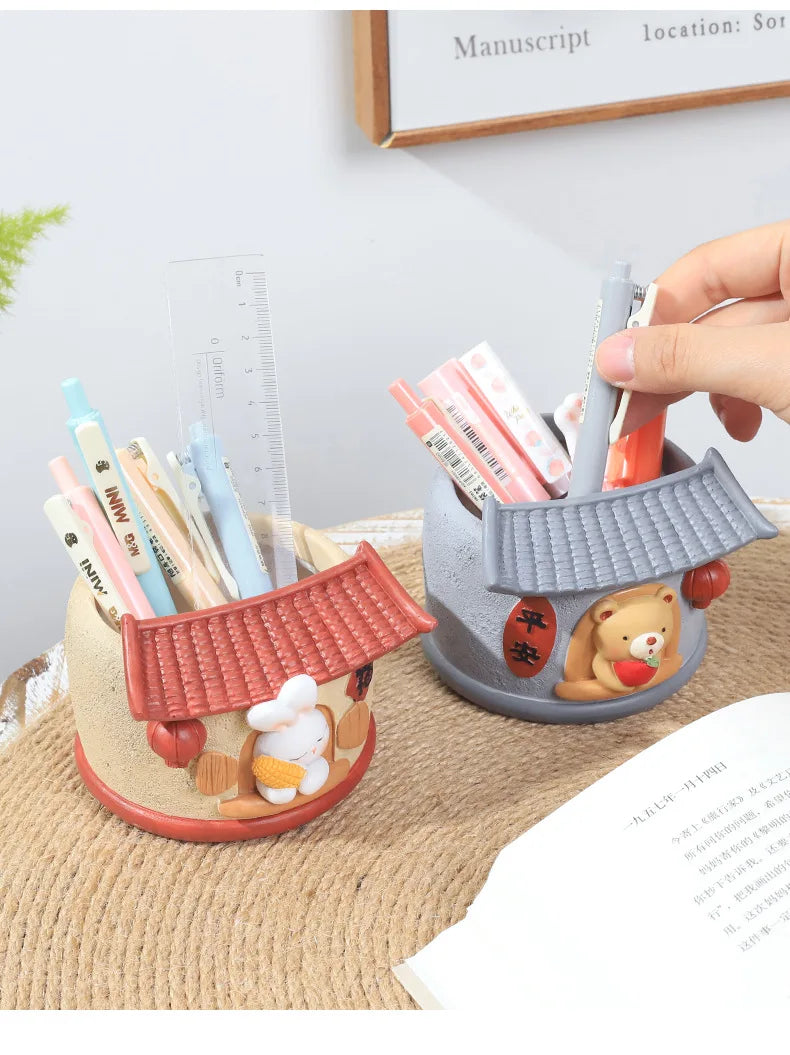 Pflanzgefäss - Cartoon-Design aus Resin - Schreibtisch-Deko