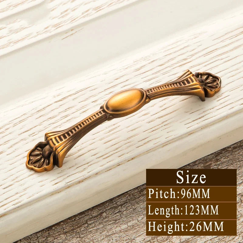 Vintage Messinggriffe – Zinklegierung – 128mm