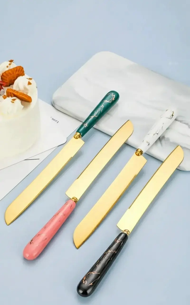 Edelstahl Kuchenschaufel – Keramikgriff, Luxuriöses Design