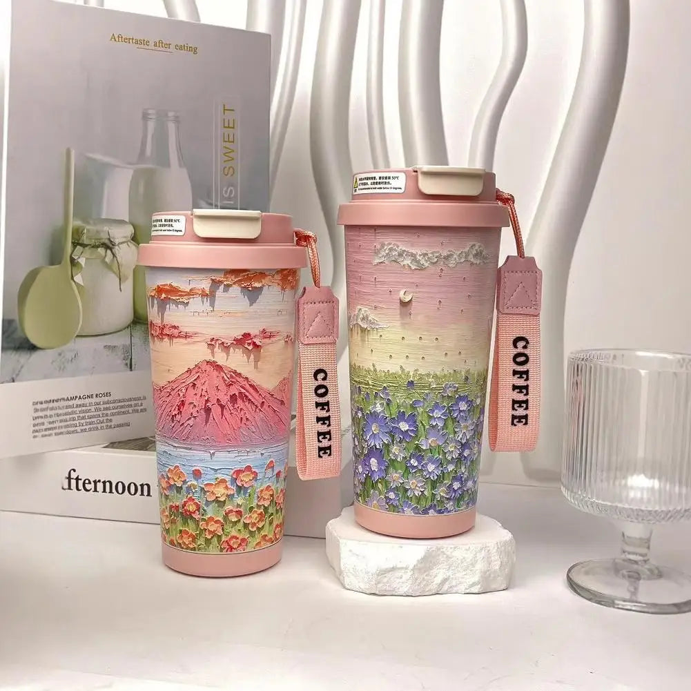 Wildblumenbecher – Edelstahl Design – 500ml Besonderheit