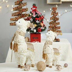 Alpaka Weihnachtsdekoration - Textile Design - 45cm/38cm