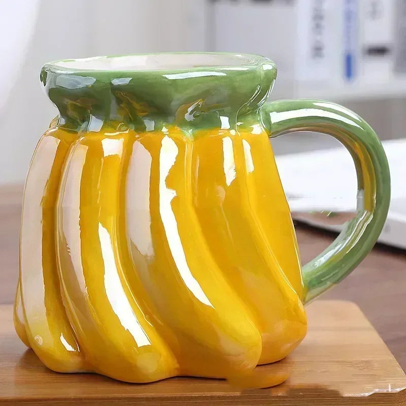 Keramik Cartoon Tasse – Buntes Tierdesign 430-600ml