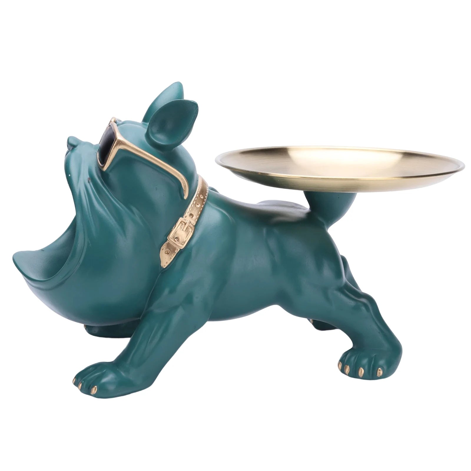 Bulldog Resin Skulptur – Stilvolles Tablett Heimdeko