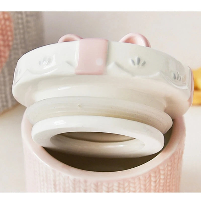 Rosa Herz Keramikdosen – Modernes Design für Hochzeitsgeschenk