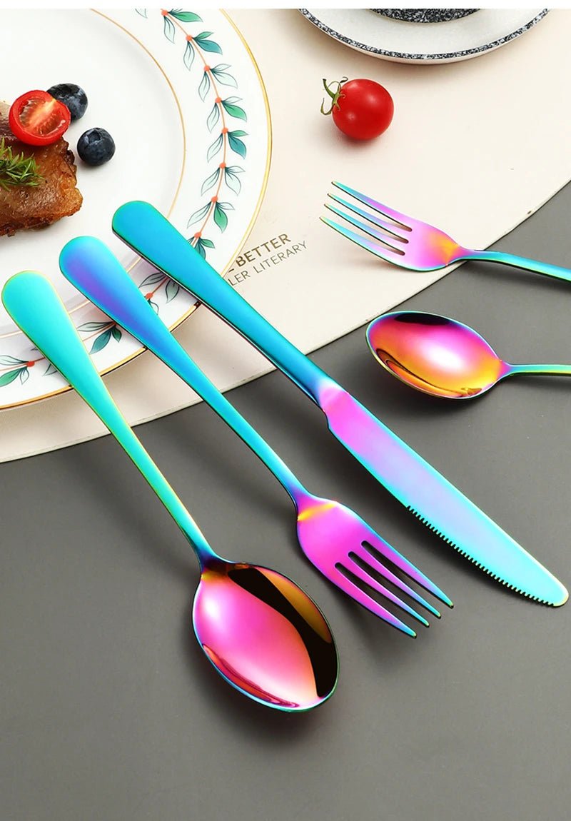Luxus Besteckset – Gold Edelstahl – 5-teilig