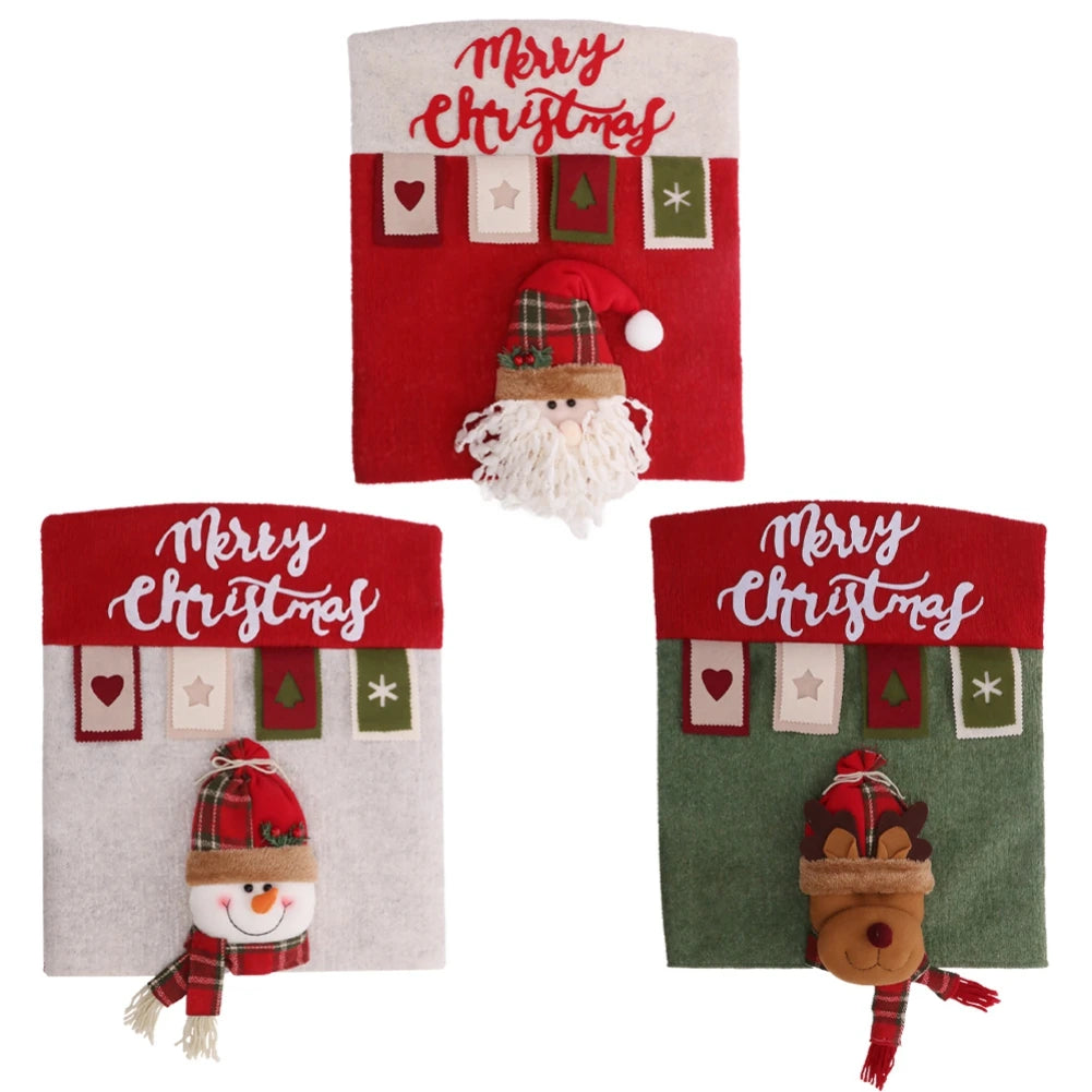 Weihnachtlicher Stuhlbezug – 3D Polyester – 52x46 cm