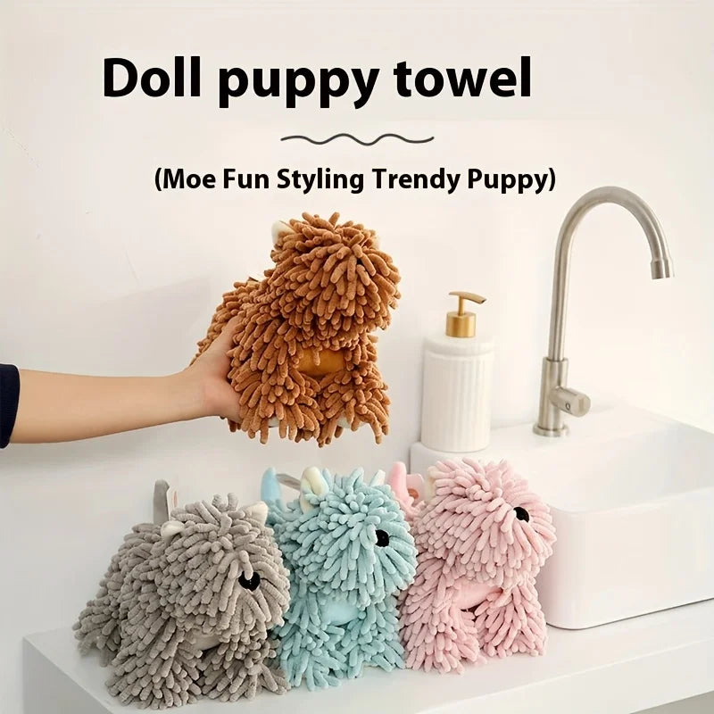 Handtuch – Chenille Cartoon Hundedesign – Küche & Bad
