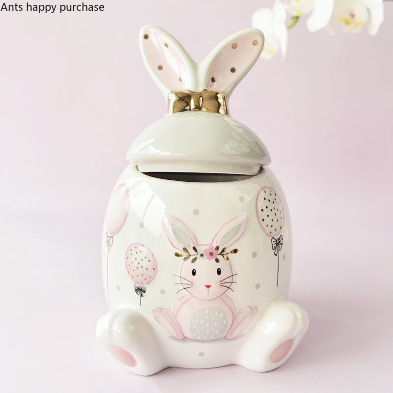 Kaninchen Keramikdose – Moderner Stil Küchenaufbewahrung