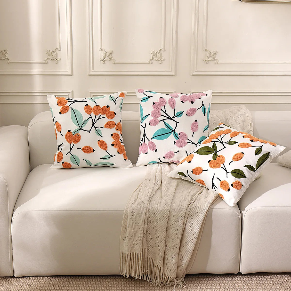 Dekokissenbezug – Rustikaler Strickstil – 45x45cm