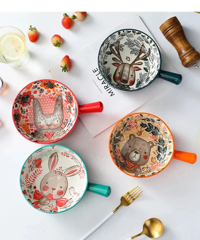 Cartoon-Keramikschale – Töpferhandwerk – Mikrowellensicher